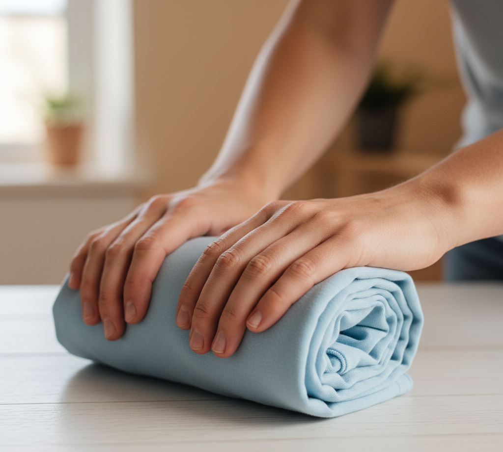 ロールパッキング法の手順 旅行の衣類をコンパクトに収納するパッキング術