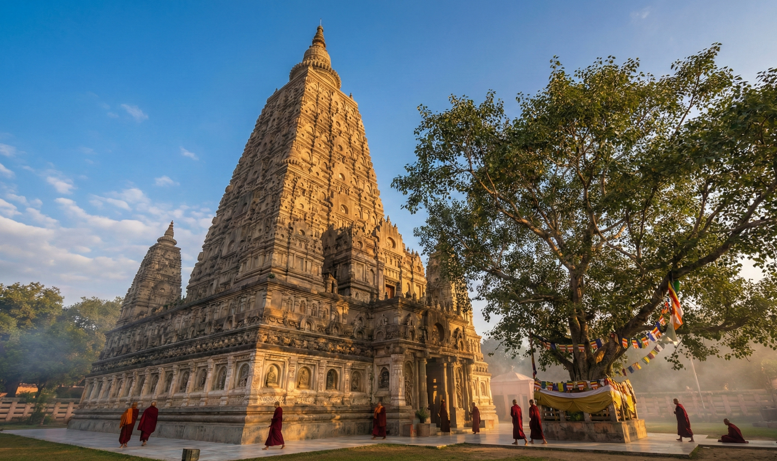 ブッダガヤの菩提樹とマハーボディ寺院 - 仏教最大の聖地