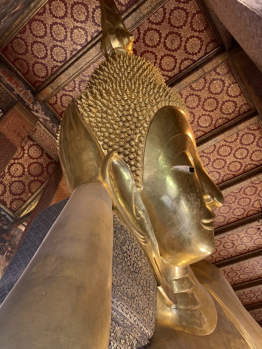 ワットポー涅槃像の顔