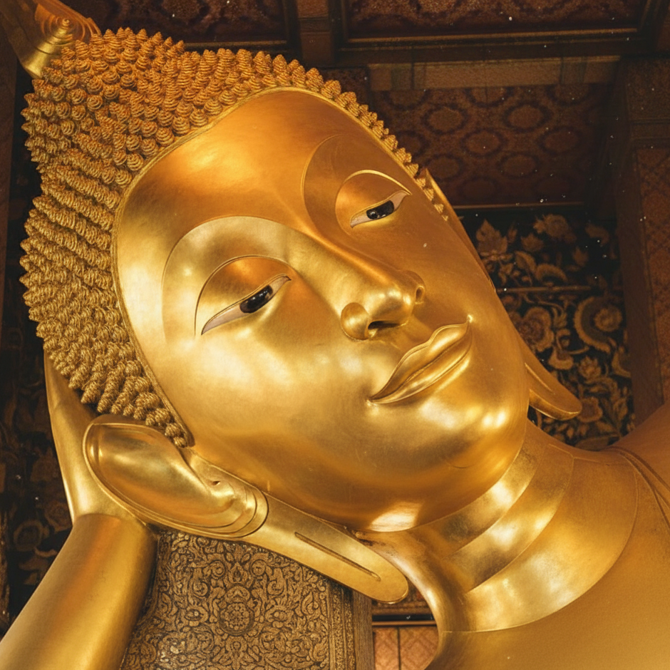 黄金の仏像の一部